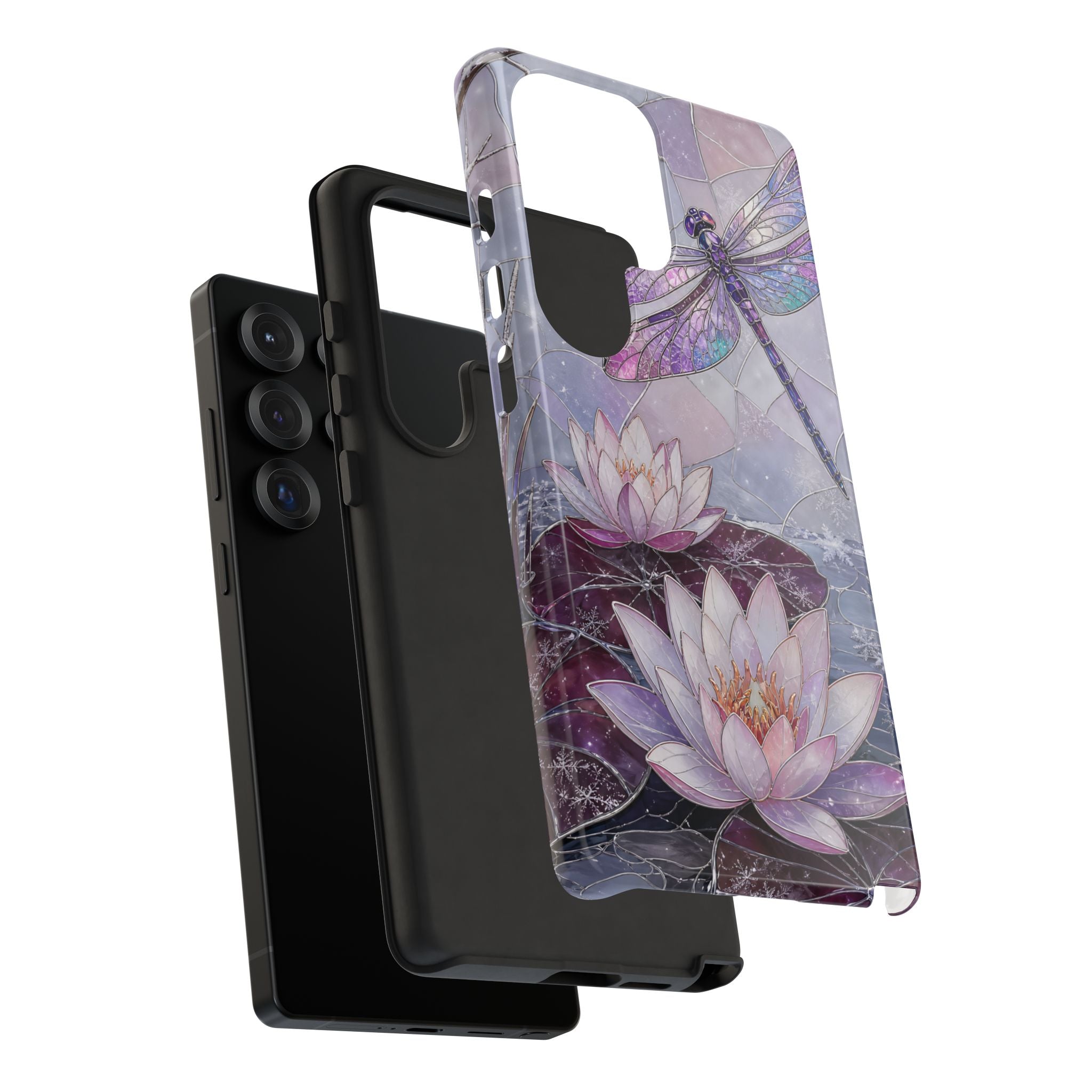 Dragonfly Samsung Galaxy Phone Case | Lotus Flower Phone Case
