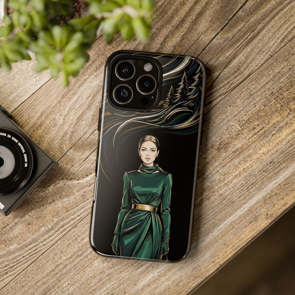 Elegant Forest Woman iPhone Case