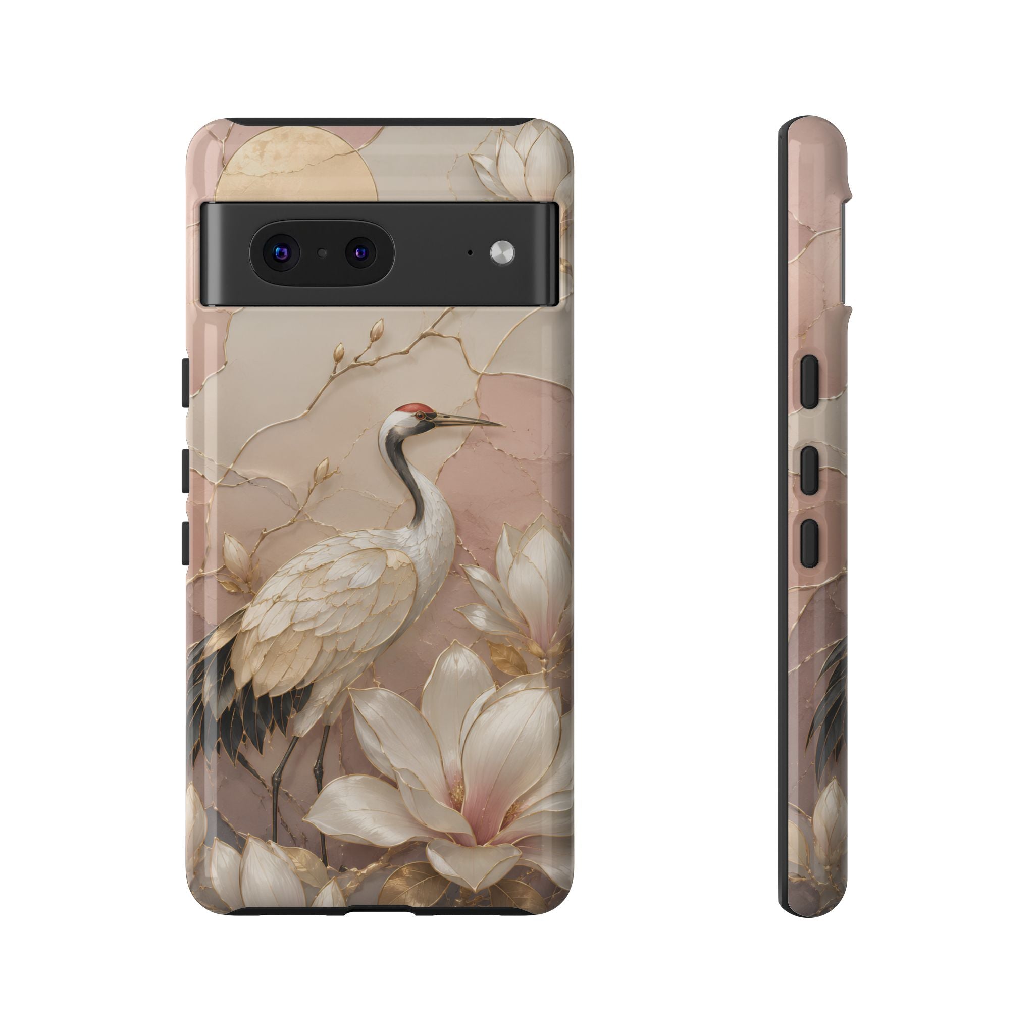 Crane Google Pixel Phone Case | Floral Phone Case