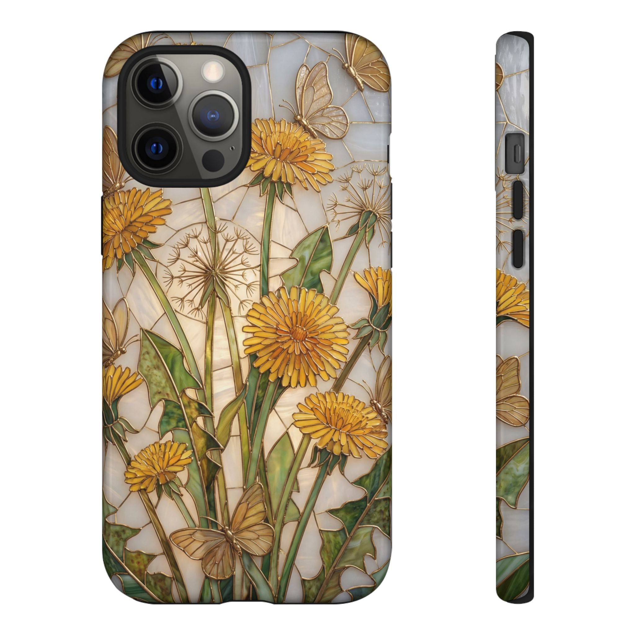Dandelion Bouquet Tough iPhone Case — Floral Botanical Protective Cover