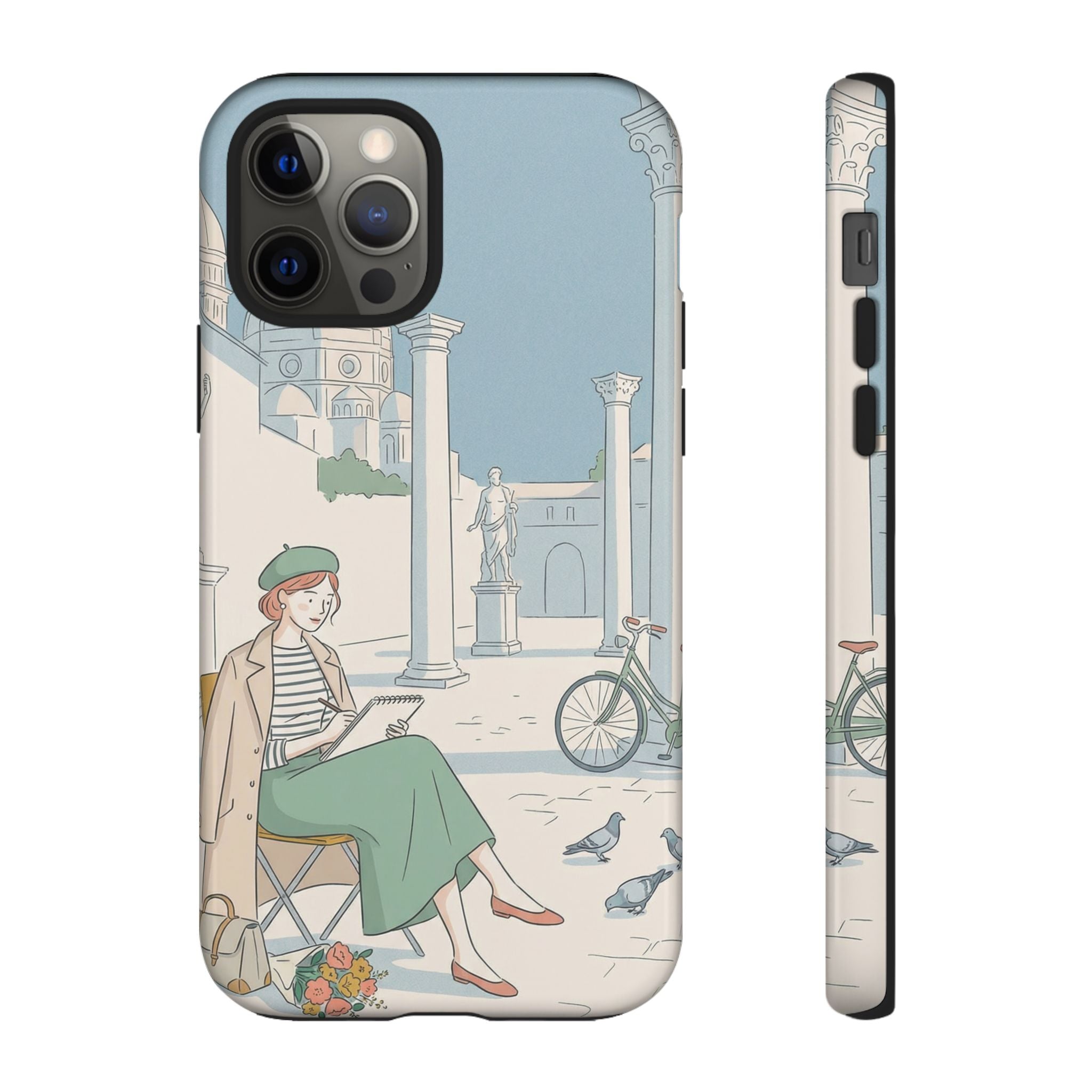 Florence Art Aesthetic iPhone Case | Renaissance Italy Travel Illustration