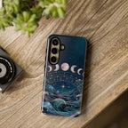 Celestial Zodiac Wheel Samsung Galaxy Phone Case | Moon Phase Phone Case