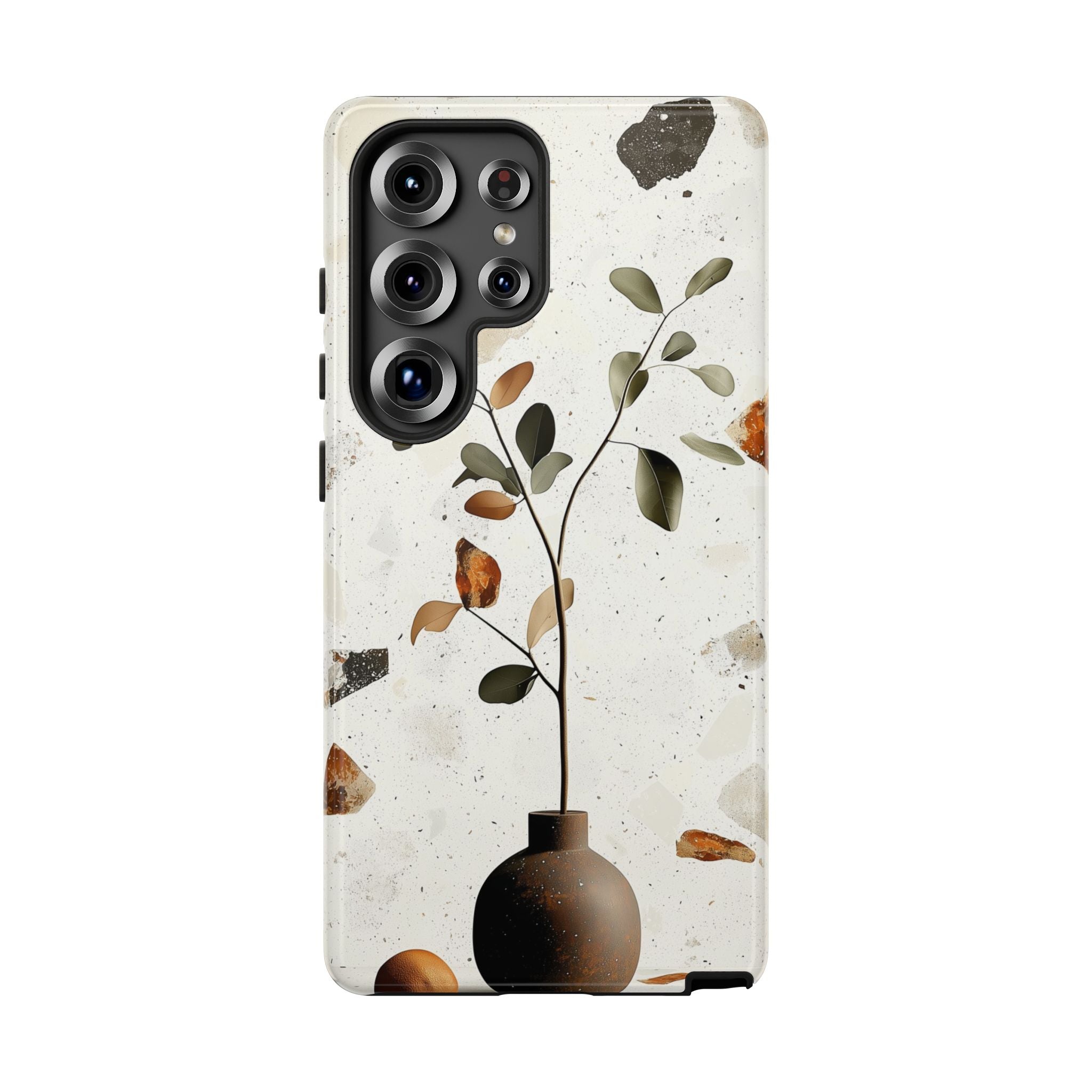 Floral Terrazzo Samsung Galaxy Case | Minimal Vase Botanical