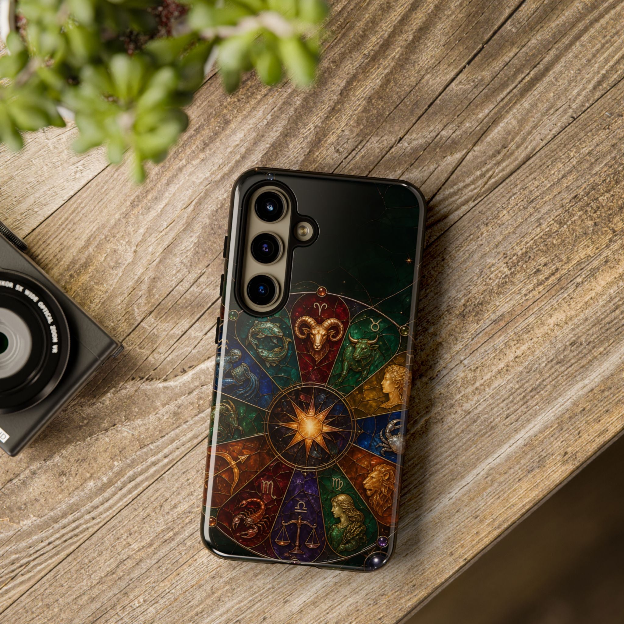 Zodiac Wheel Samsung Galaxy Phone Case | Celestial Astrology Phone Case