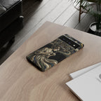 Custodia per telefono Google Pixel "Donna paesaggio urbano vintage"