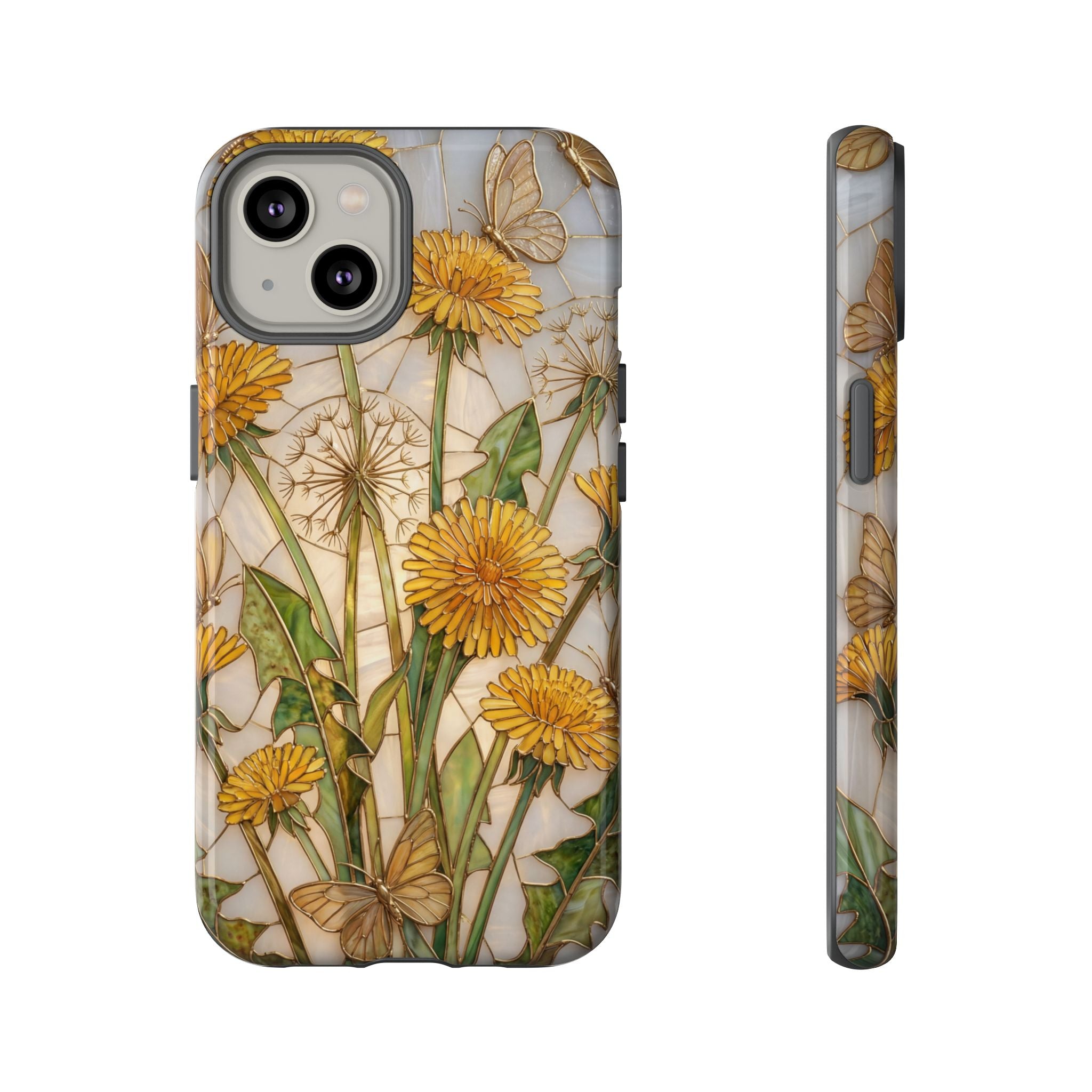 Dandelion Bouquet Tough iPhone Case — Floral Botanical Protective Cover
