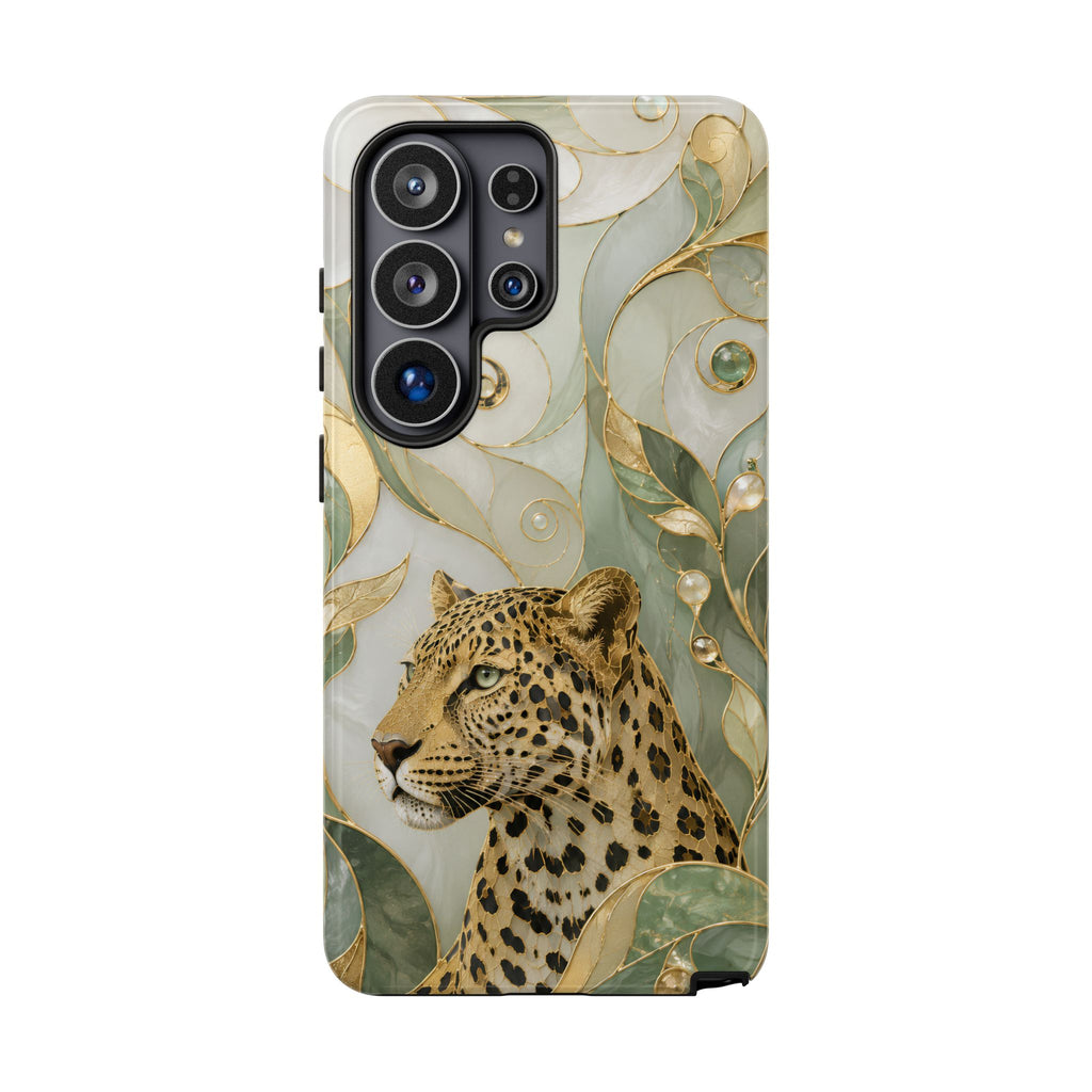 Leopard Samsung Galaxy Phone Case | Elegant Big Cat Art Cover