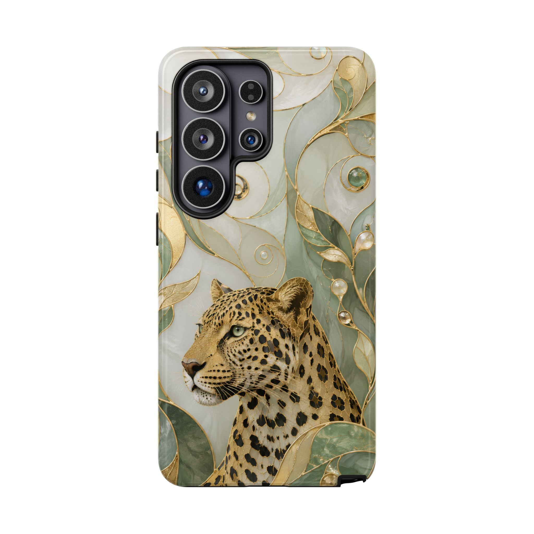 Leopard Samsung Galaxy Phone Case | Elegant Big Cat Art Cover
