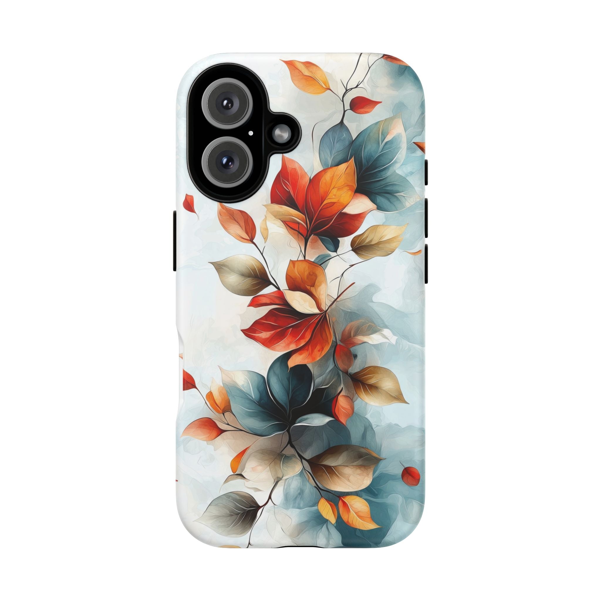 Floral Autumn Leaves Tough iPhone Case