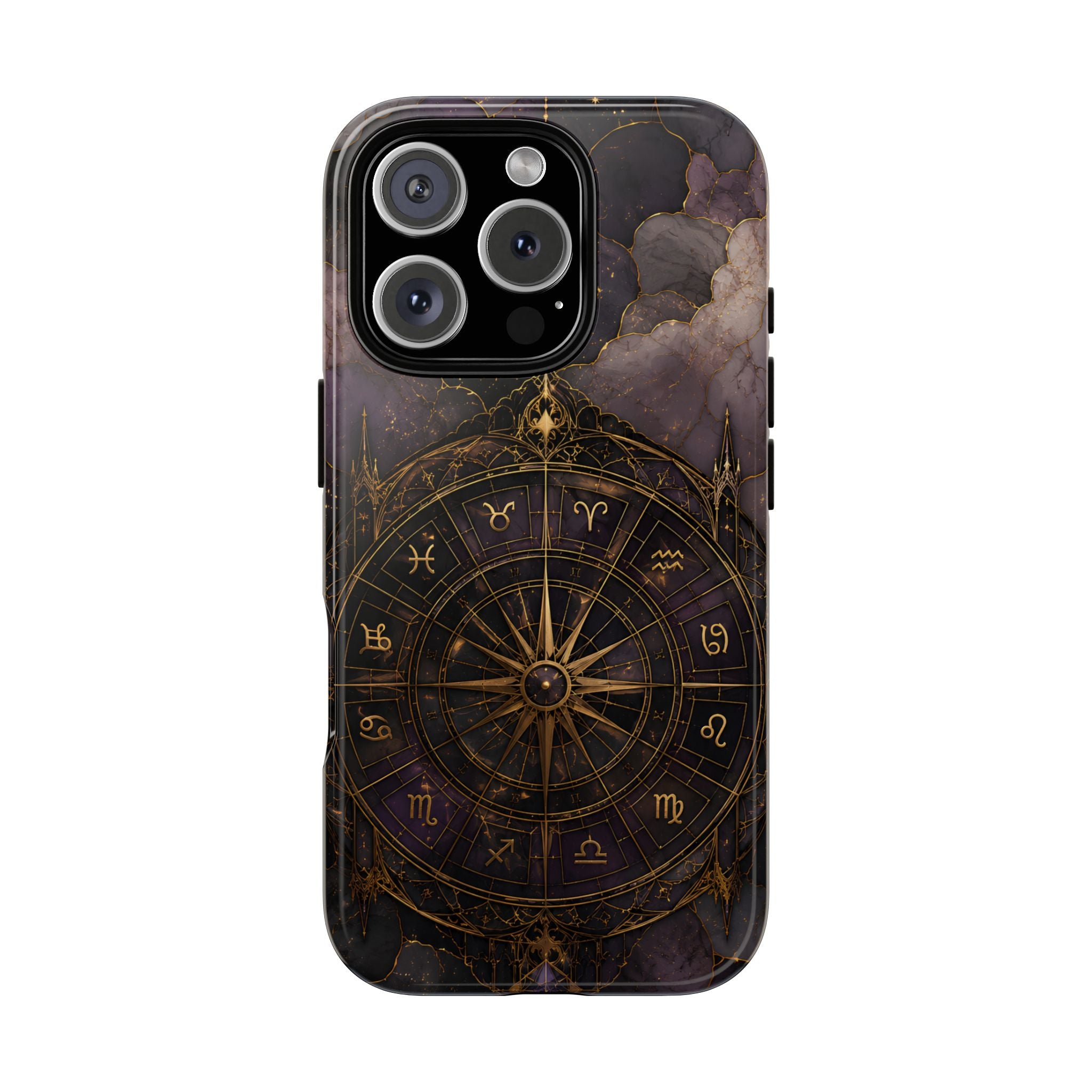 Vintage Astrology Compass iPhone Case | Celestial Zodiac iPhone Case