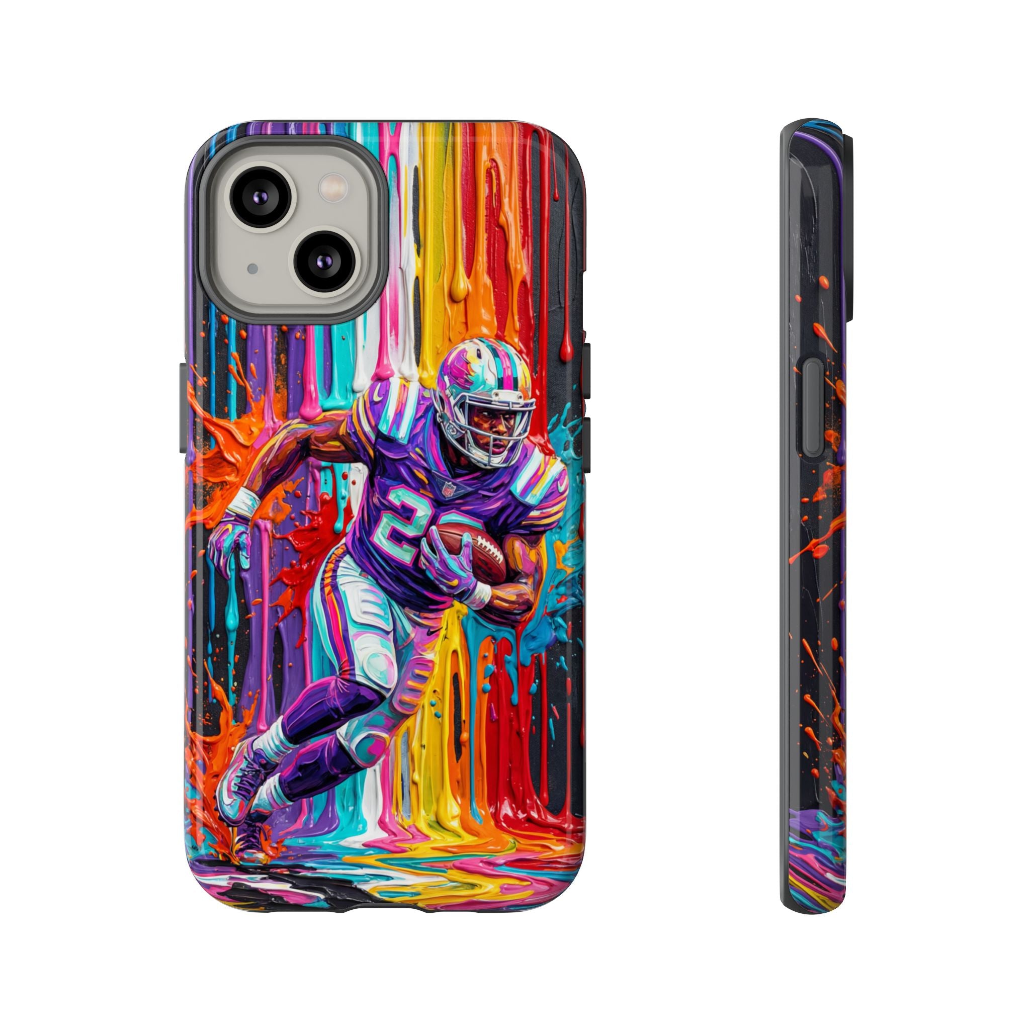 Vibrant American Football Runner iPhone Case