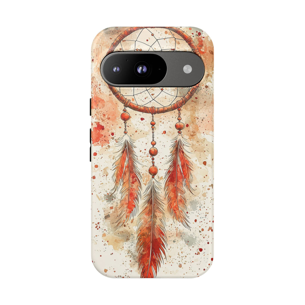 Dreamcatcher Tough Google Pixel Case | Watercolour Feather