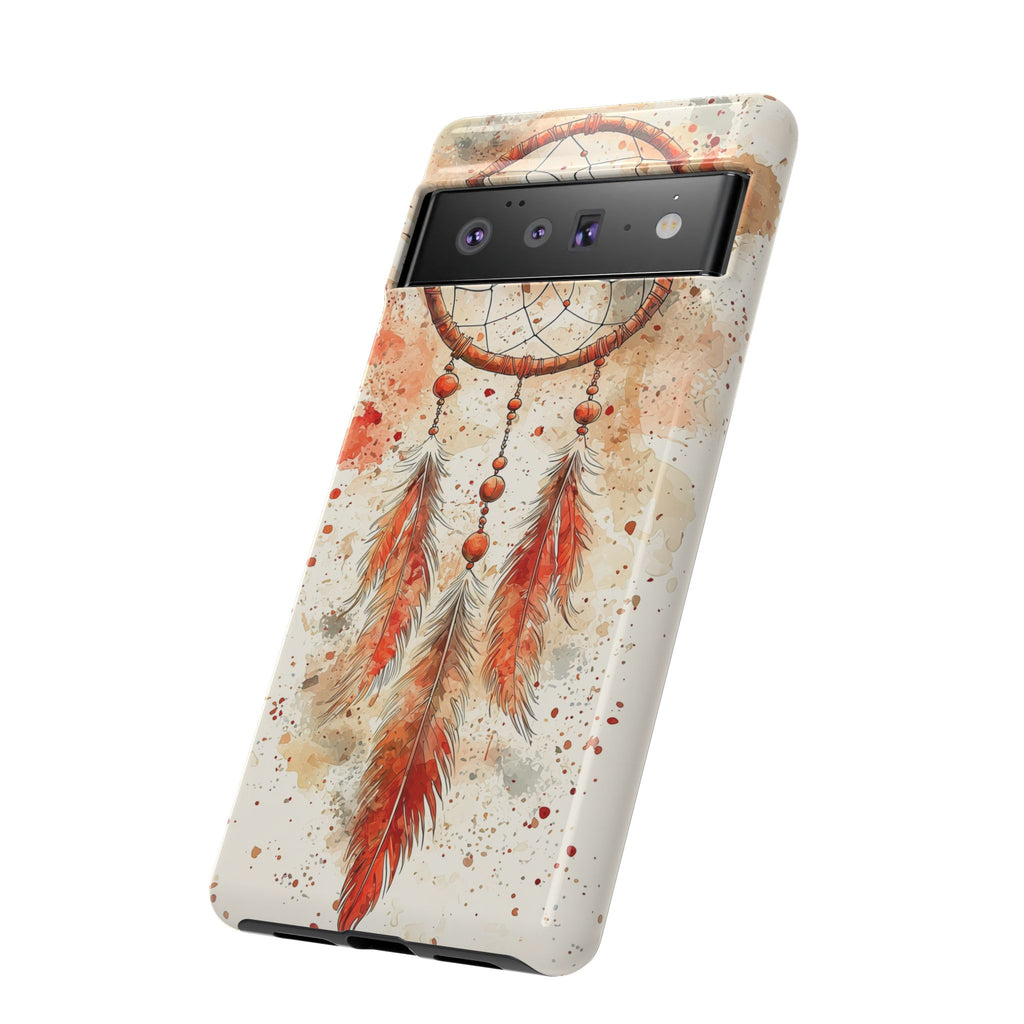 Dreamcatcher Tough Google Pixel Case | Watercolour Feather