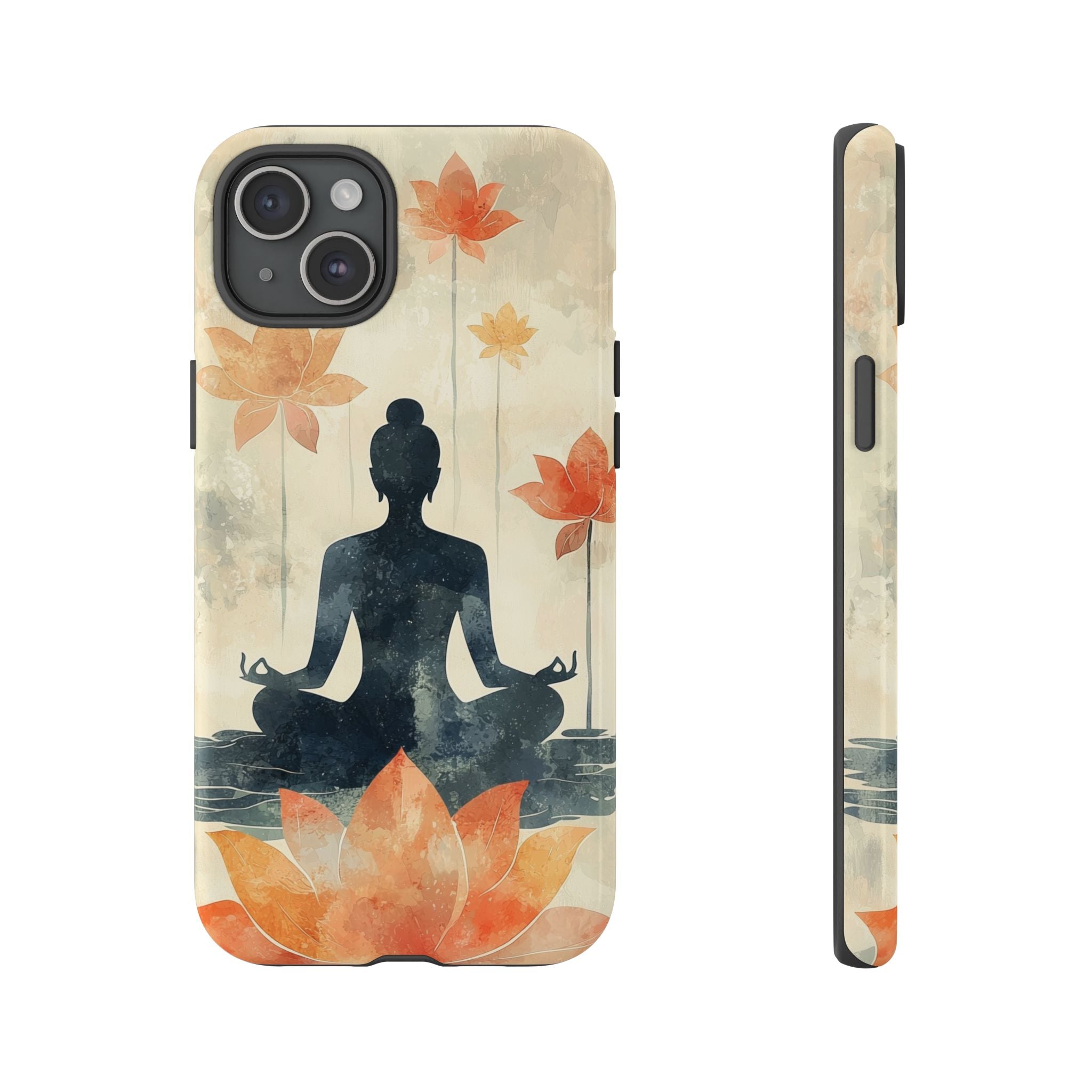 Yoga Lotus iPhone Case | Meditative Silhouette