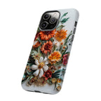 Floral Quilling Tough iPhone Case — Orange Daisy