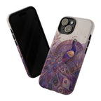 Purple Peacock iPhone Case | Celestial Peacock iPhone Case