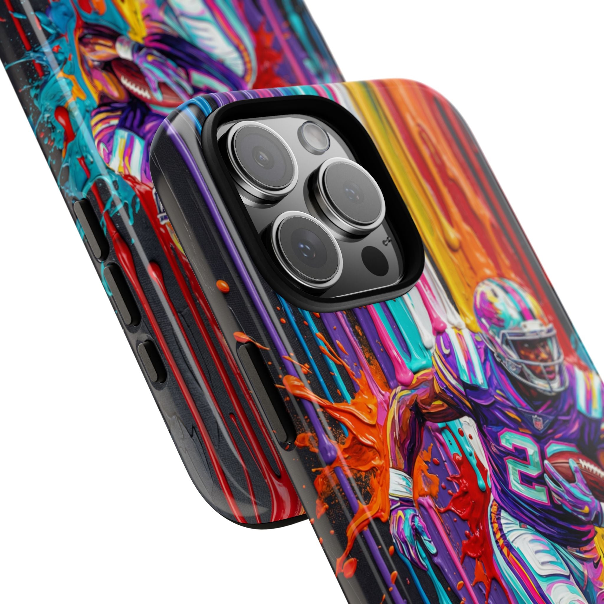 Vibrant American Football Runner iPhone Case