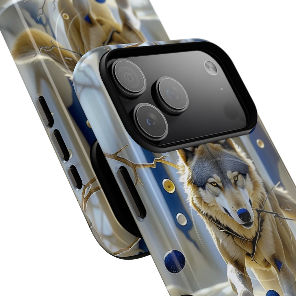 Wolf Running Tough MagSafe Protective iPhone Case