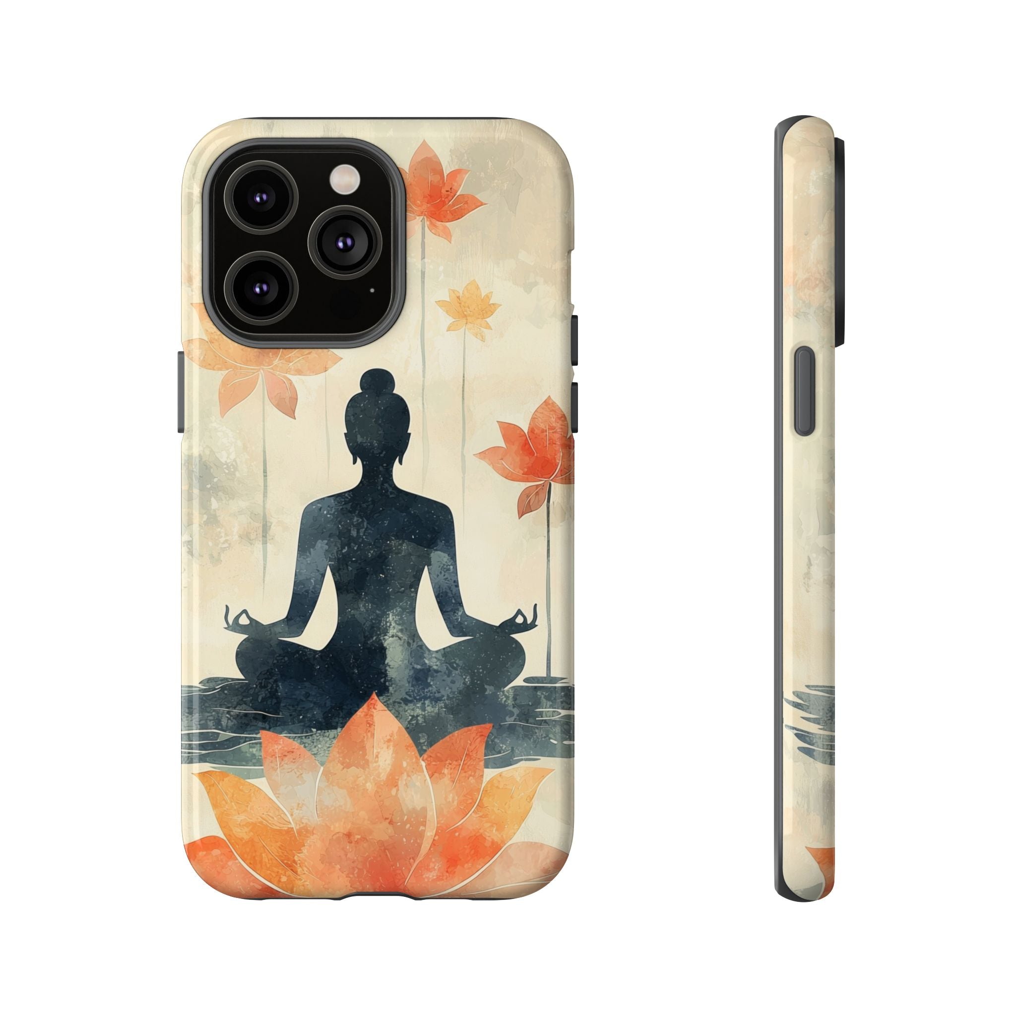 Yoga Lotus iPhone Case | Meditative Silhouette