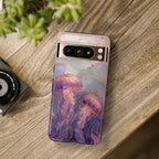 Jellyfish Google Pixel Phone Case | Stained Glass Ocean Phone Case