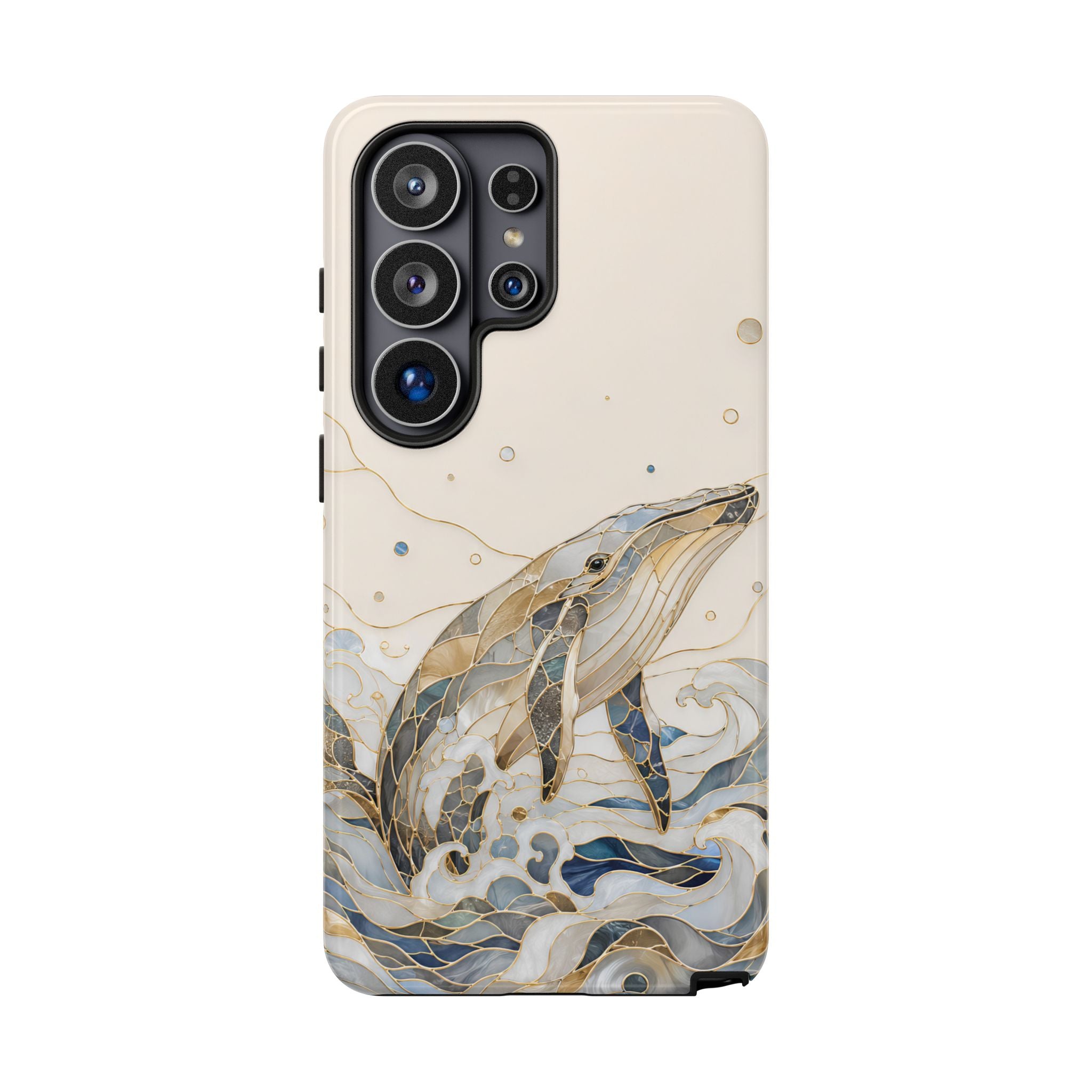 Stained Glass Whale Samsung Galaxy Phone Case | Ocean Phone Case