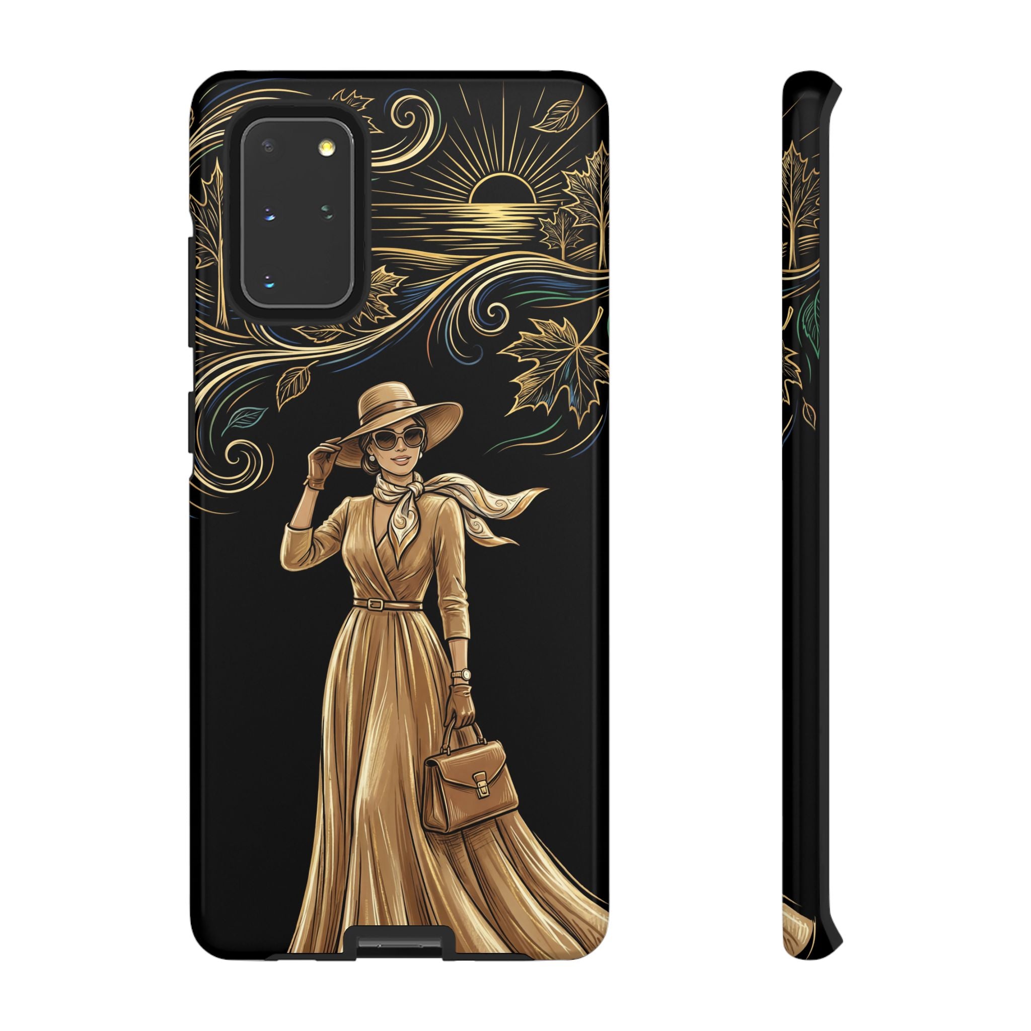 Vintage Autumn Lady Samsung Galaxy Phone Case