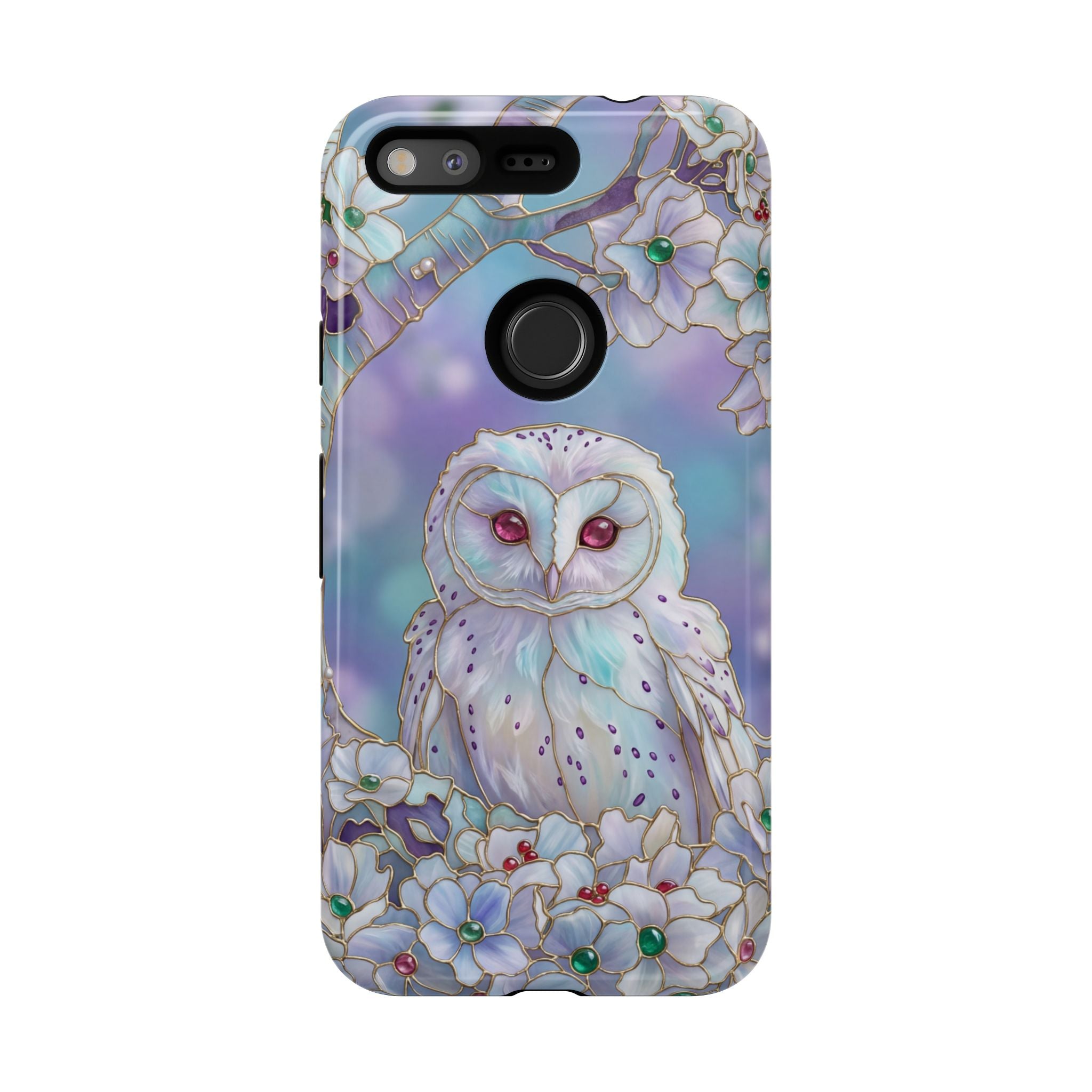Pastel Floral  Mystical Barn Owl Google Pixel Case