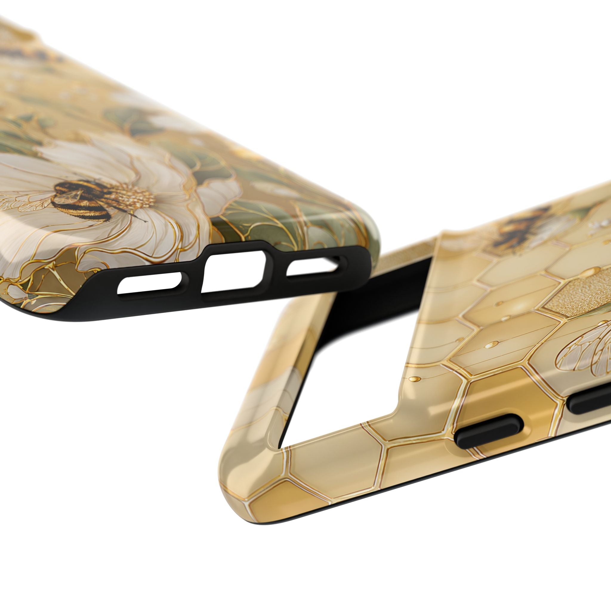 Bee Floral Google Pixel Phone Case | Honeycomb Wildflower Cover