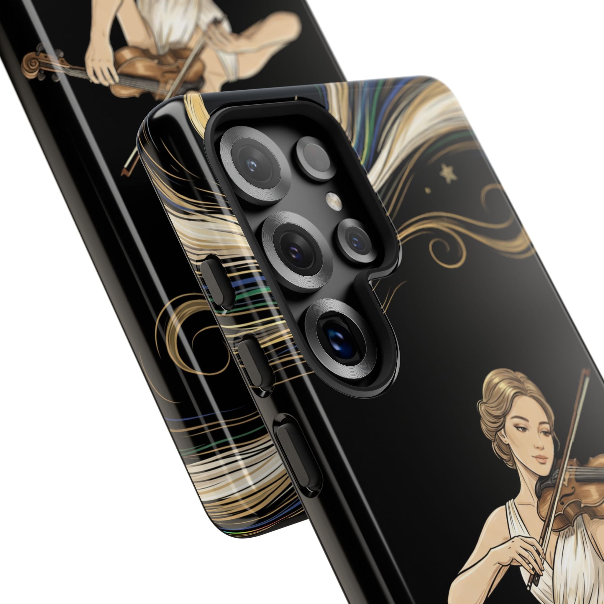 Violinist Samsung Galaxy Phone Case | Elegant Classical Musicist Design