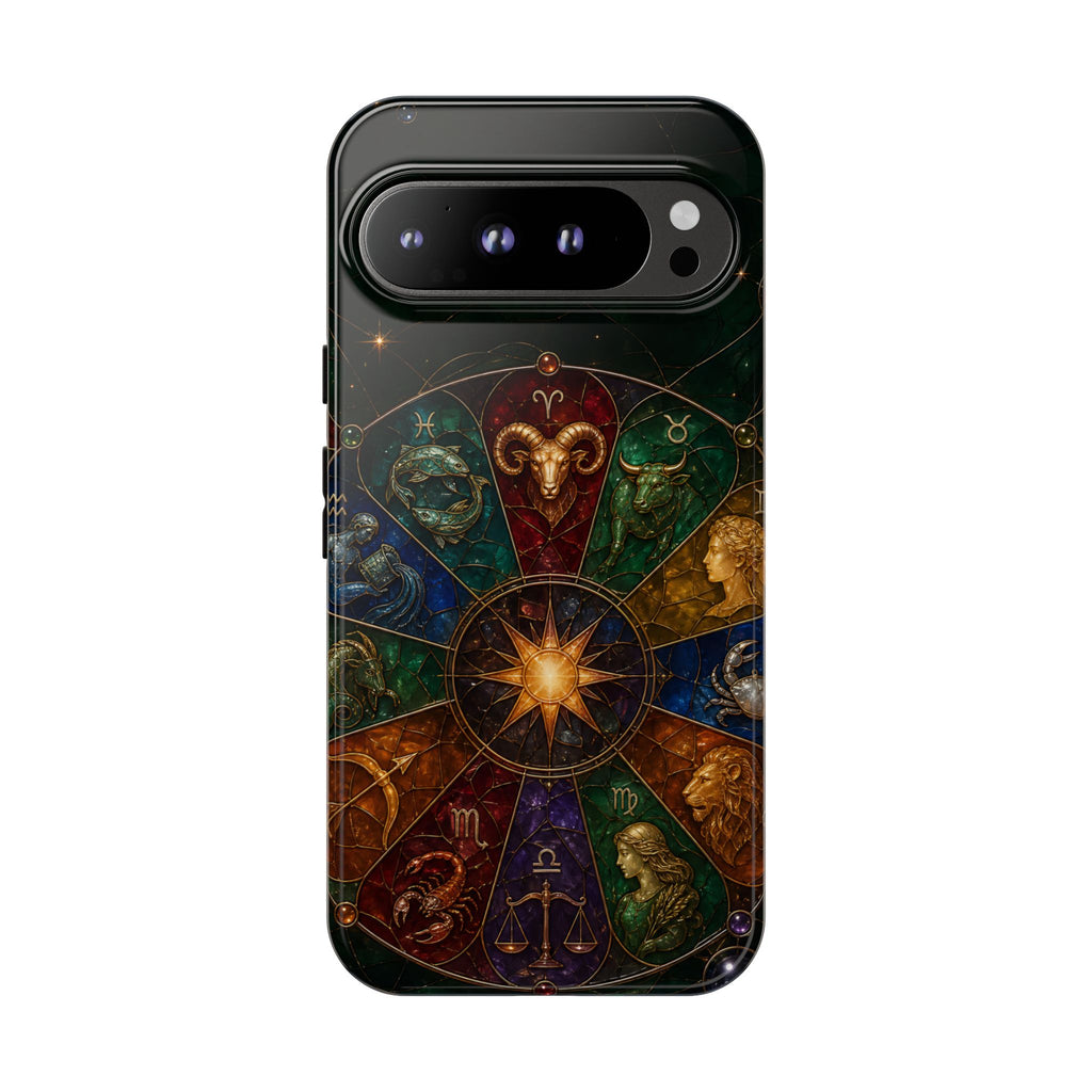 Zodiac Wheel Google Pixel Phone Case | Celestial Astrology Phone Case