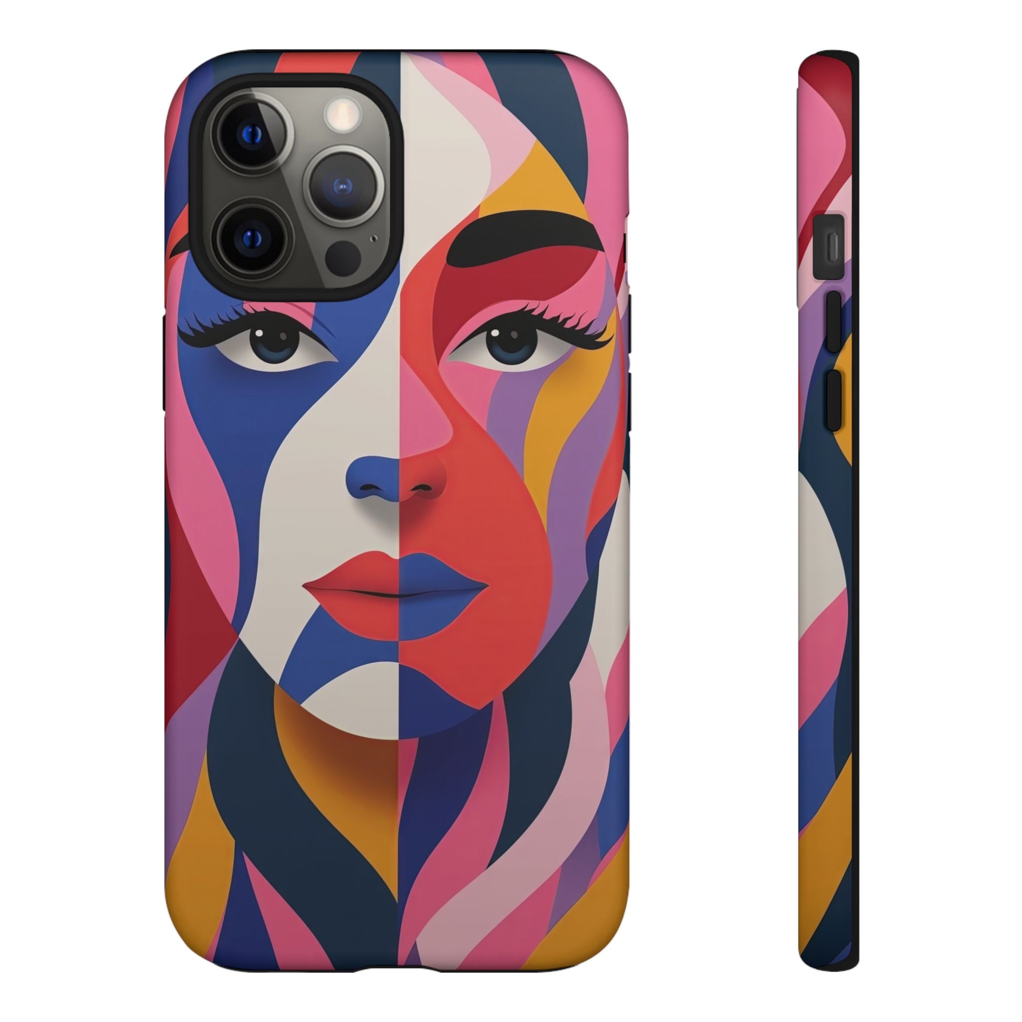 Abstract Colourful Face iPhone Case | Vibrant Pop Art