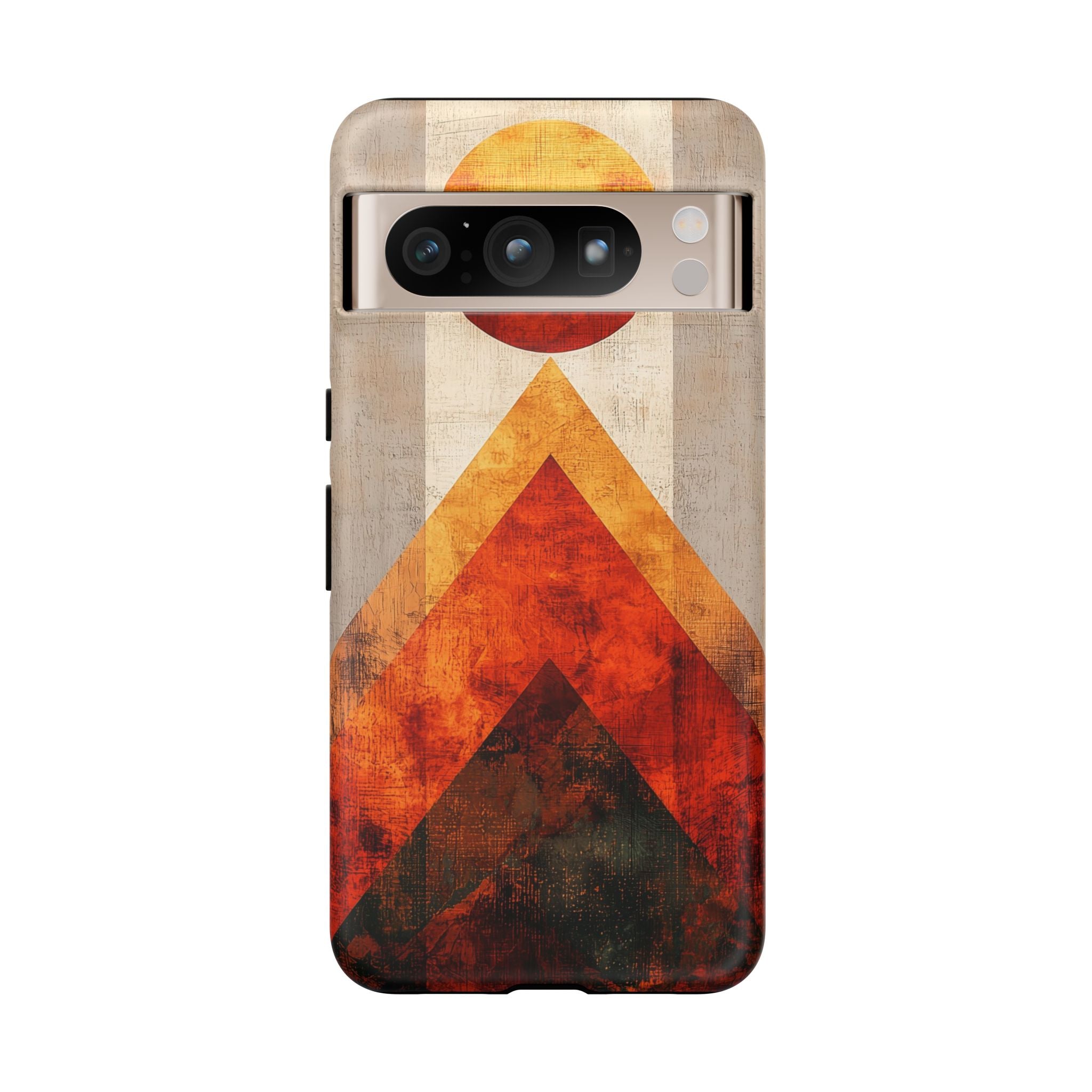 Retro Geometric Sunset Google Pixel Case