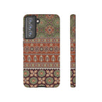 Batik Floral Protective Samsung Galaxy Case