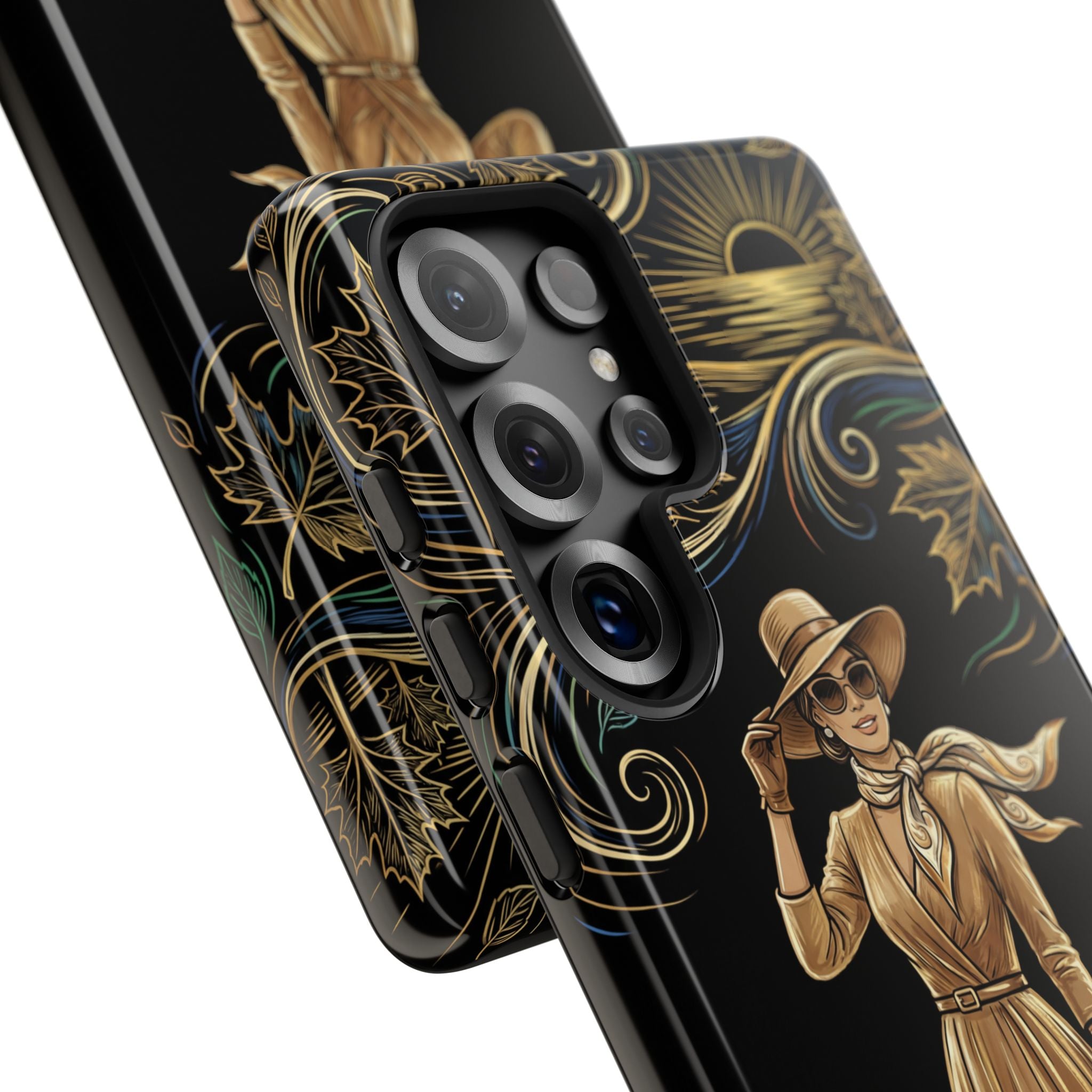 Vintage Autumn Lady Samsung Galaxy Phone Case