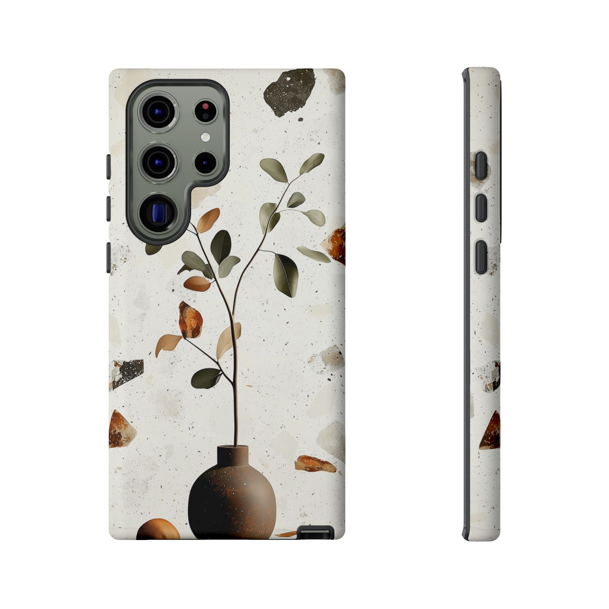 Floral Terrazzo Samsung Galaxy Case | Minimal Vase Botanical