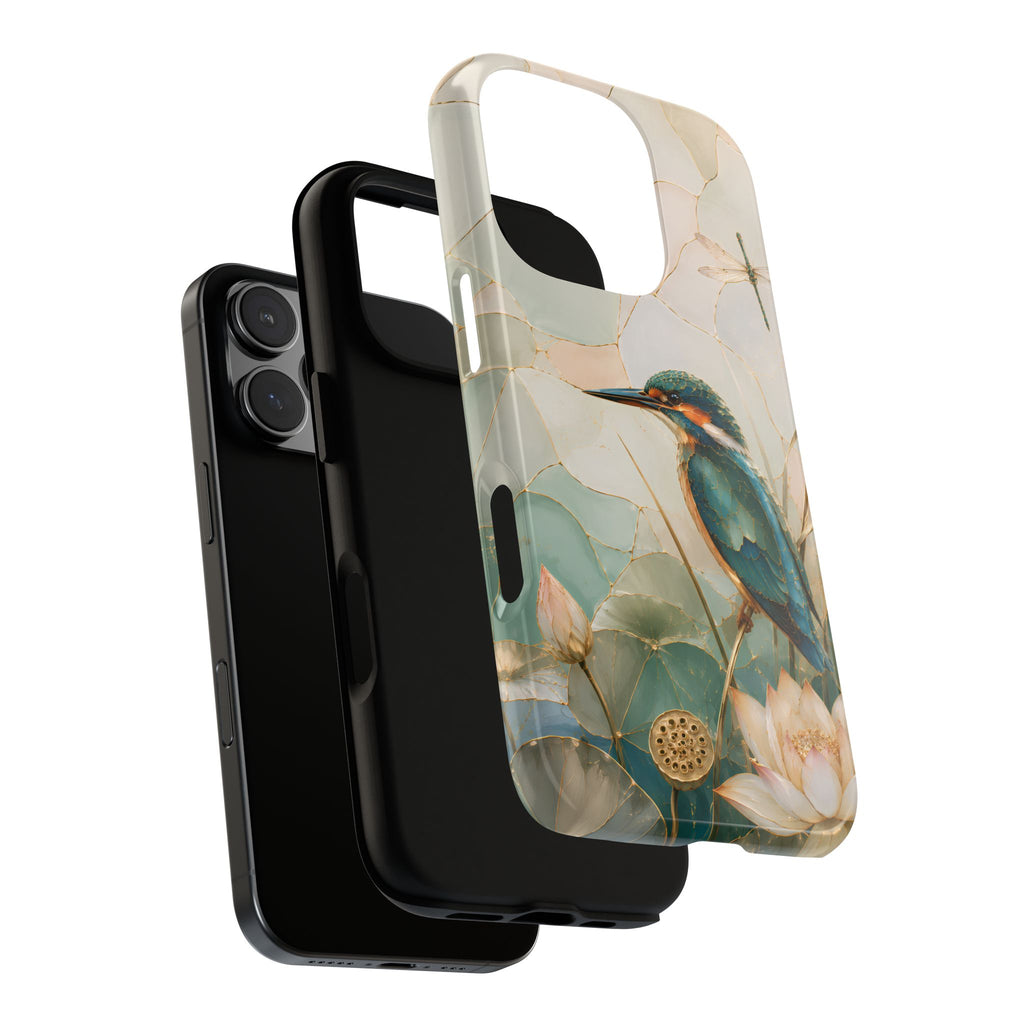 Kingfisher iPhone Case | Lotus Flower iPhone Case