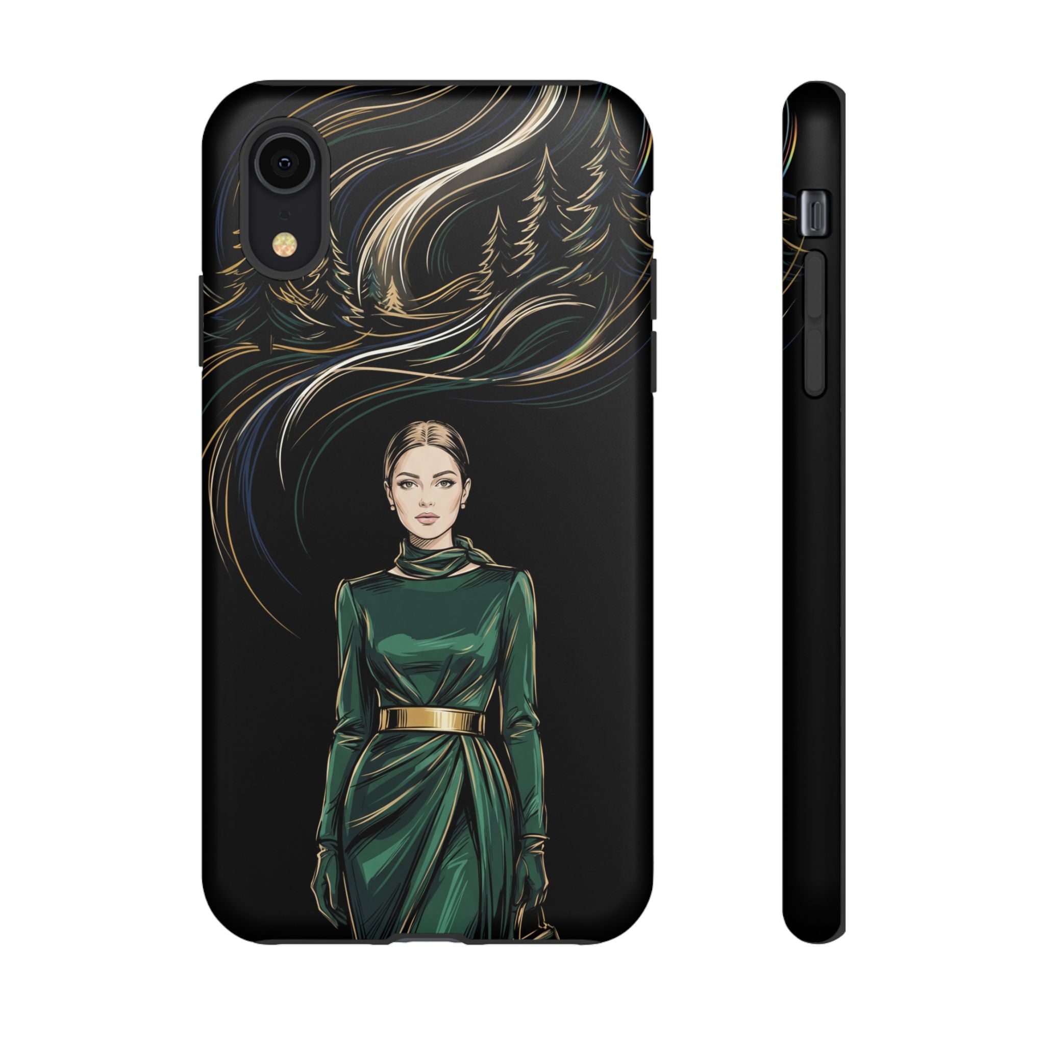 Elegant Forest Woman iPhone Case