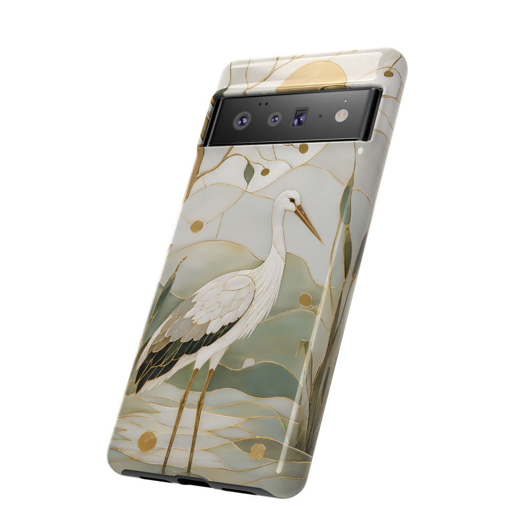 Heron Google Pixel Phone Case | Coastal Bird Phone Case