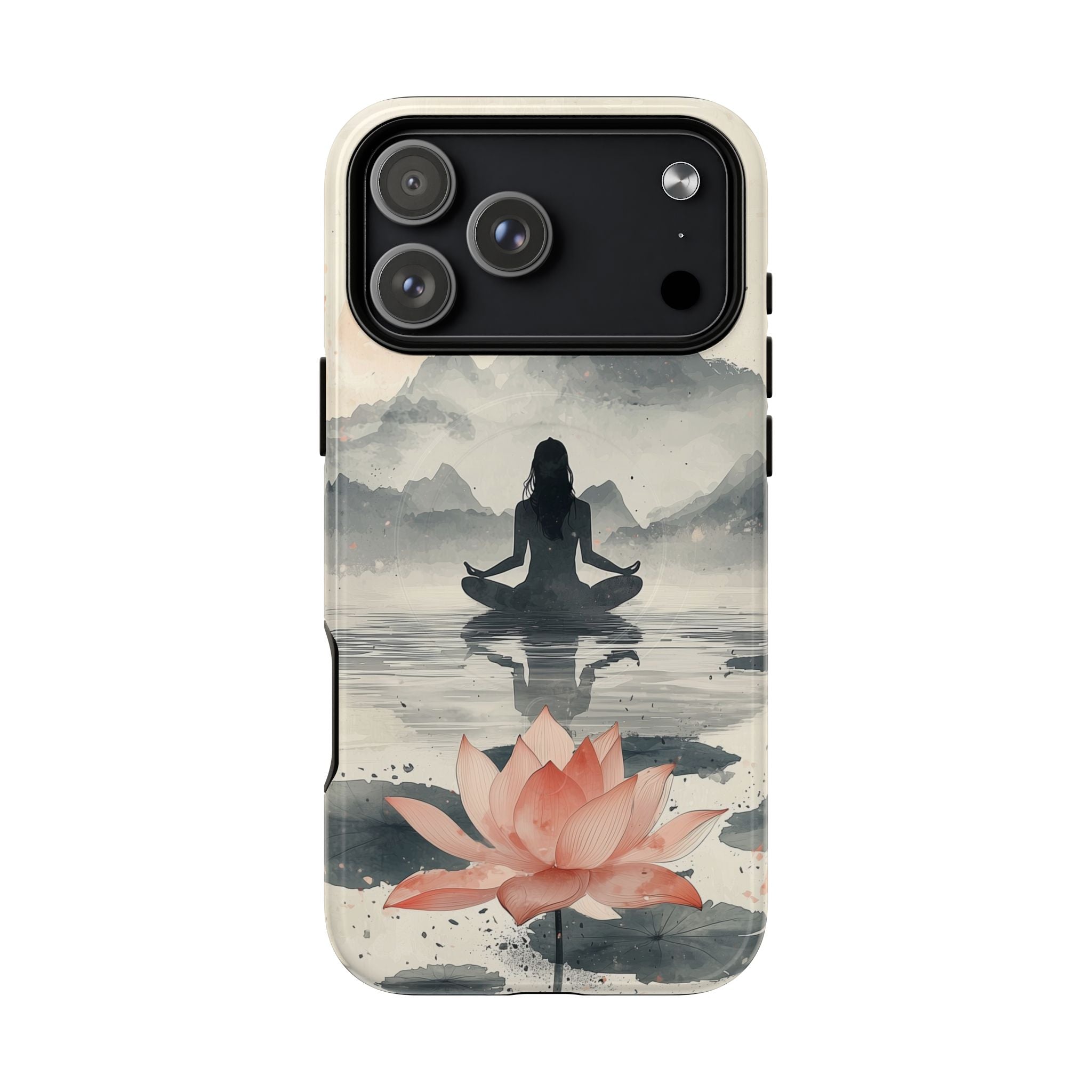 Zen Yoga Meditation Lotus MagSafe iPhone Case