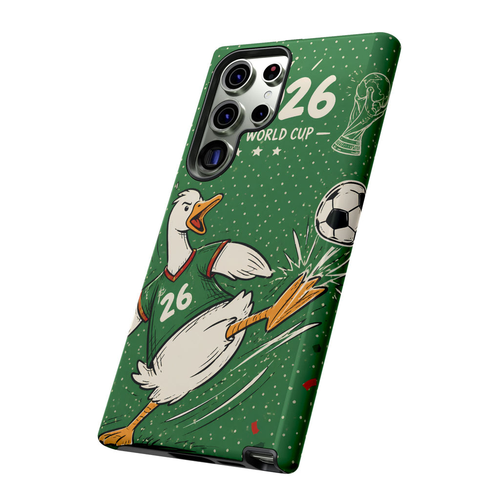 Soccer Duck Samsung Galaxy Phone Case | Funny Sports Mascot Cover