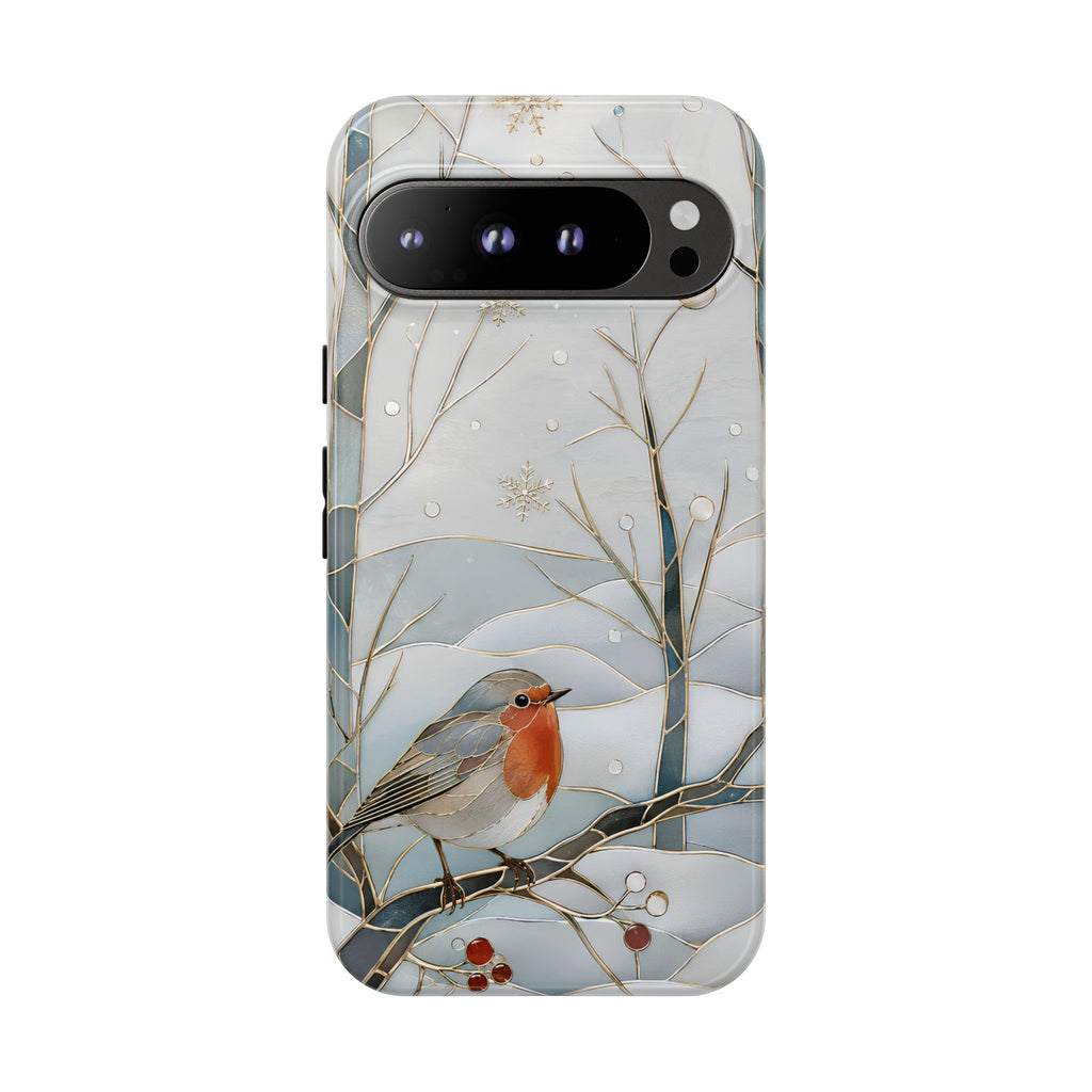 Robin Google Pixel Phone Case | Winter Bird Phone Case