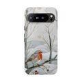 Robin Google Pixel Phone Case | Winter Bird Phone Case