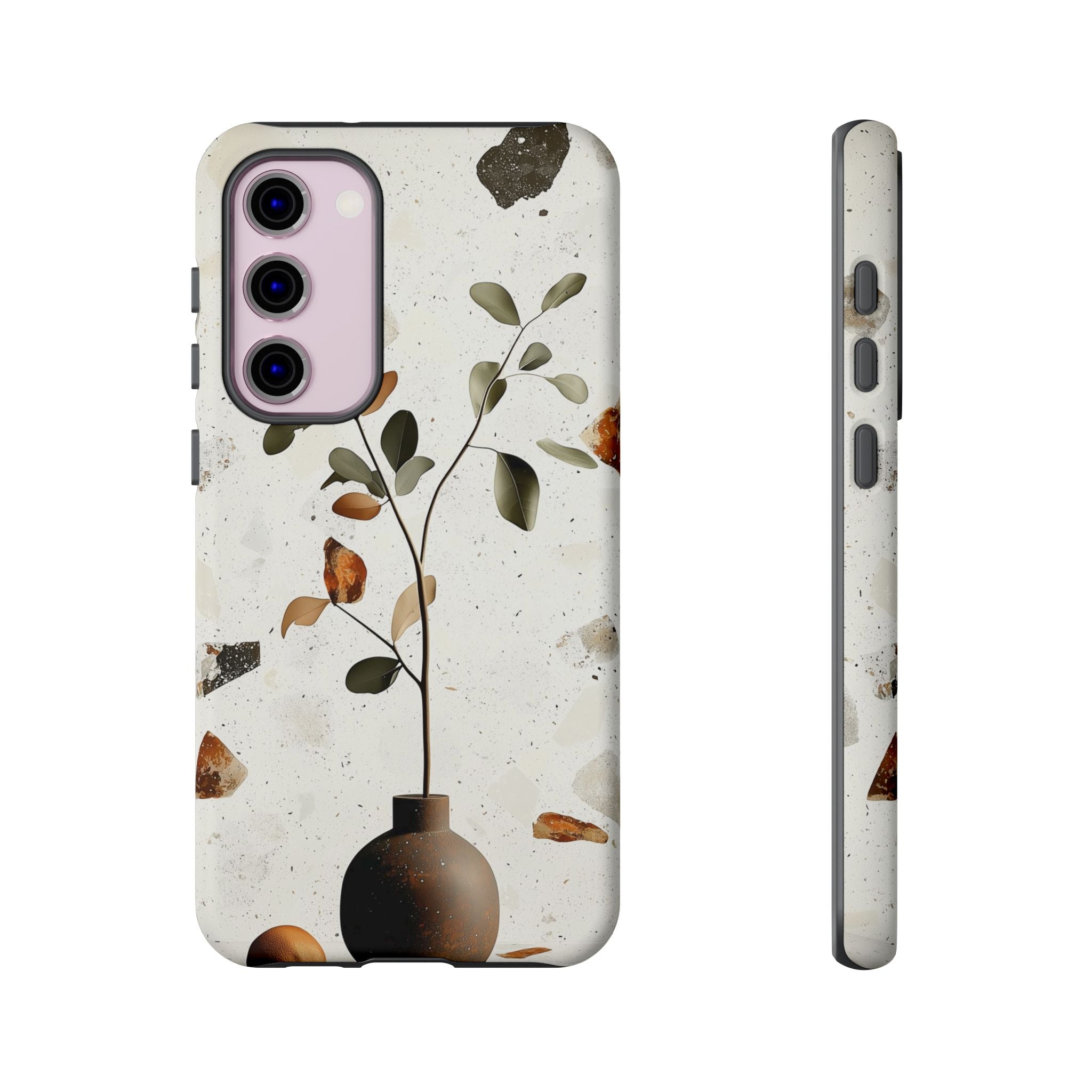 Floral Terrazzo Samsung Galaxy Case | Minimal Vase Botanical