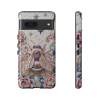 Floral Bee Moon Tough Google Pixel Phone Case | Protective Artistic Phone Cover