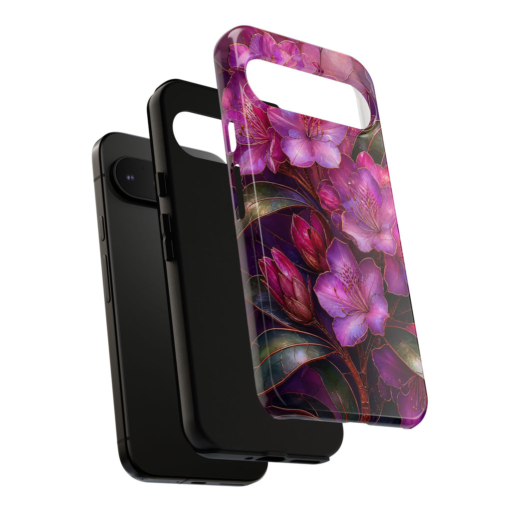 Purple Floral Google Pixel Phone Case | Dark Botanical Phone Case