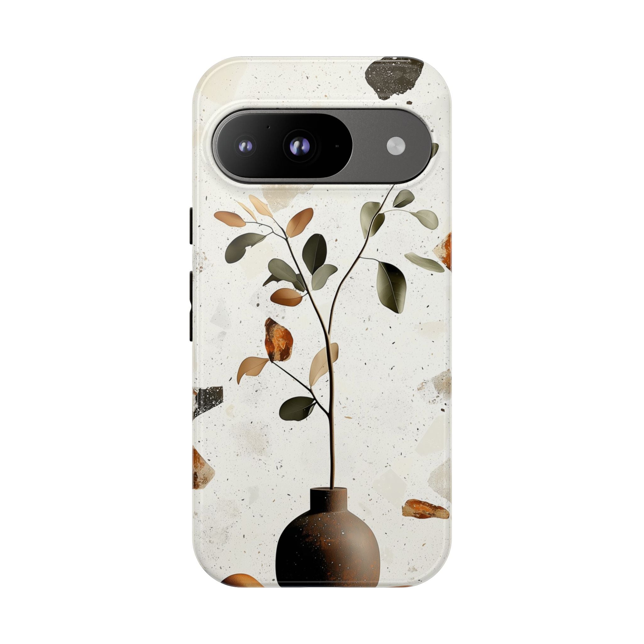 Floral Terrazzo Google Pixel Case | Minimal Vase Botanical