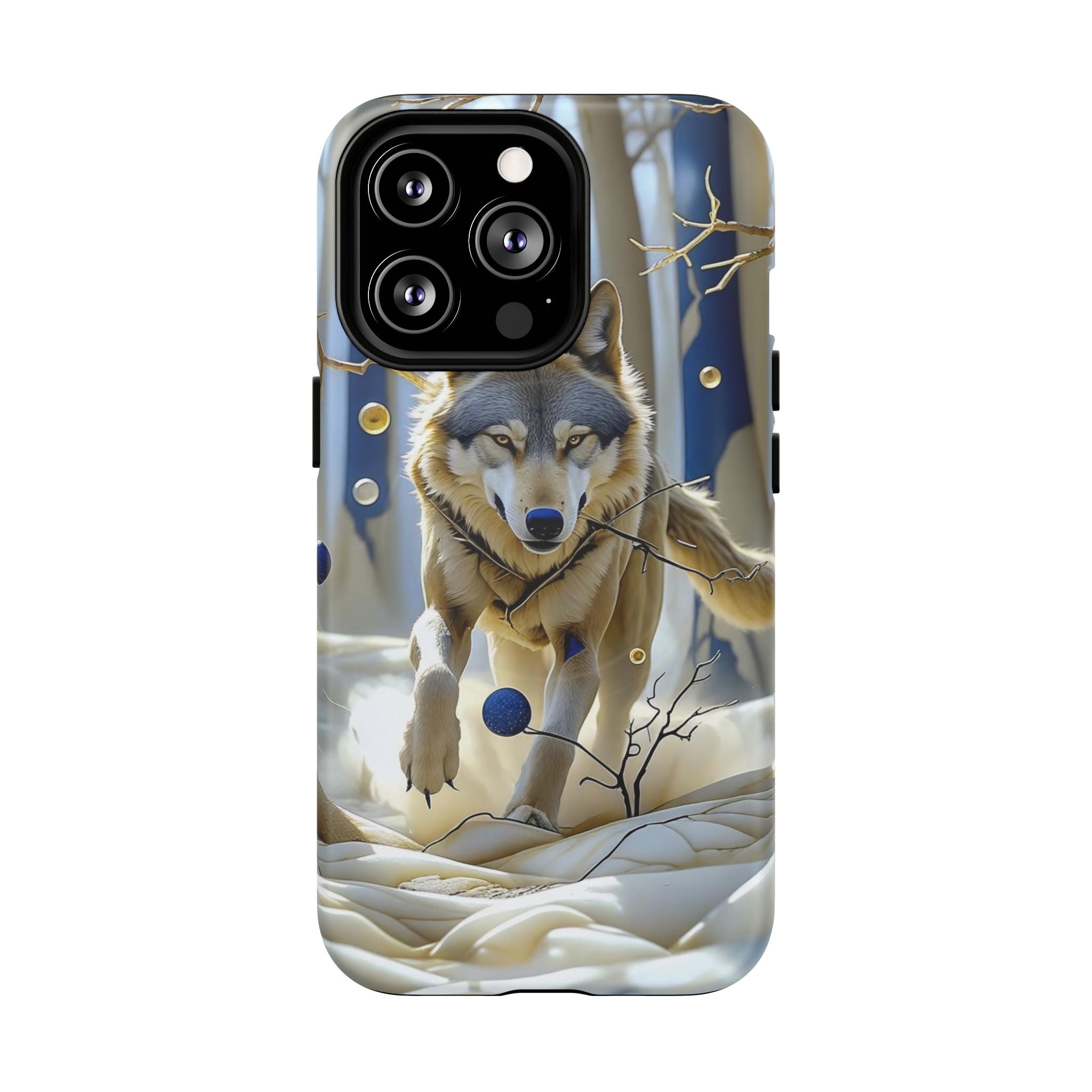 Wolf Running Tough MagSafe Protective iPhone Case