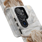 Highland Cow Samsung Galaxy Phone Case | Stained Glass Mountain Case