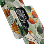 Autumn Stained Glass Leaf Samsung Galaxy Case
