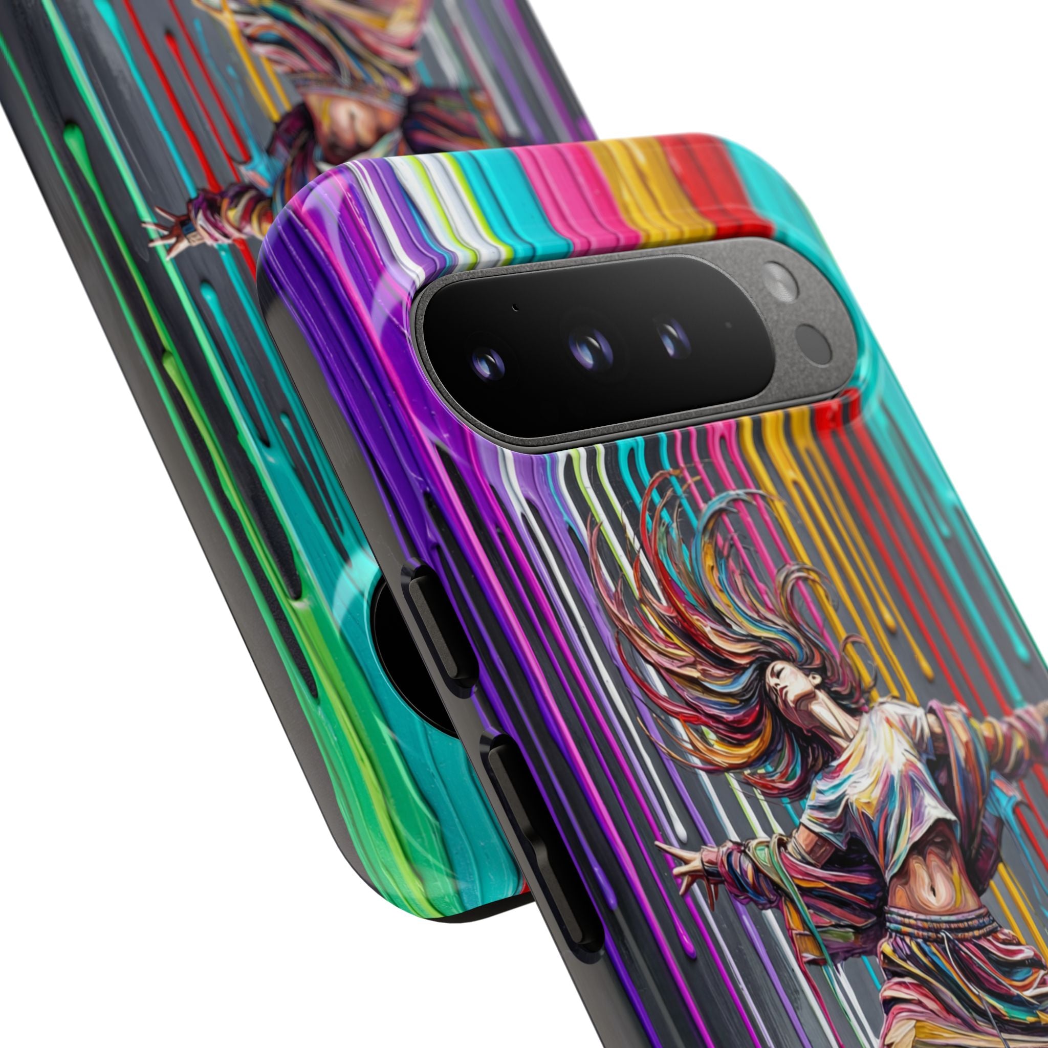 Google Pixel Phone Case | Colorful Street Dance Drip Design